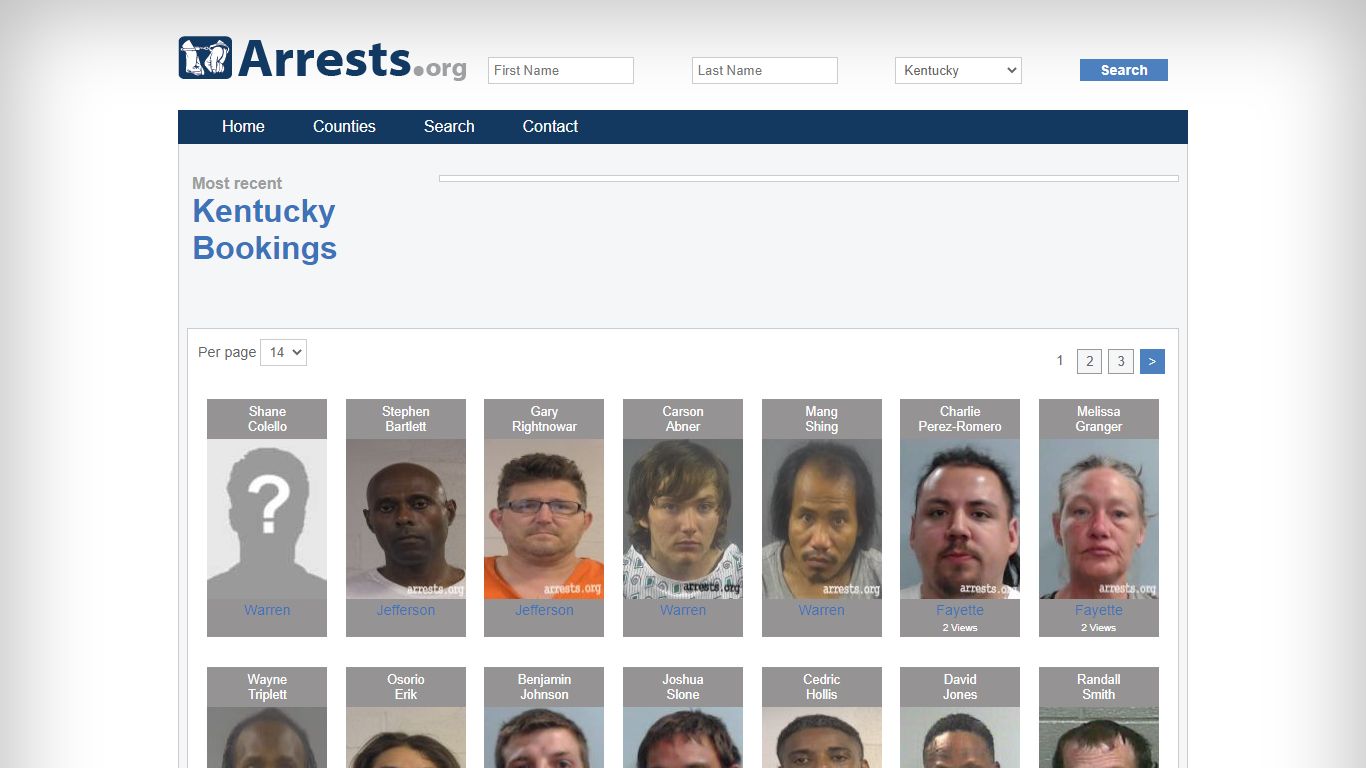 Kentucky Arrests and Inmate Search